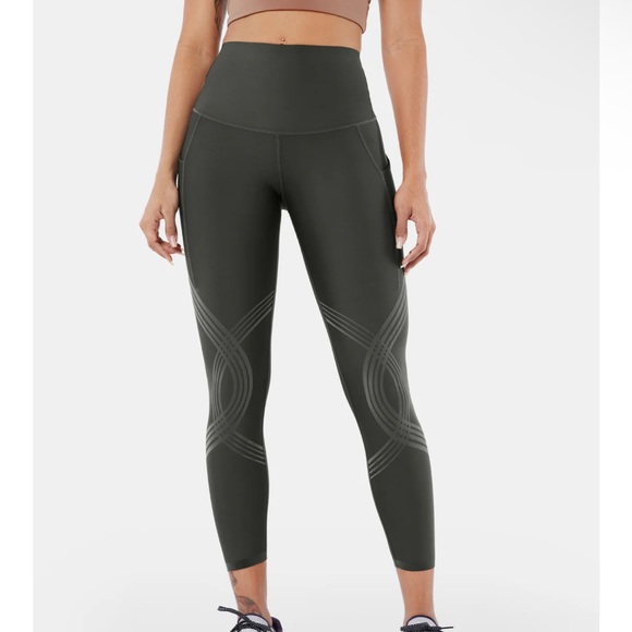 Fanka Pants - Gray High-Waisted Performance Leggings
